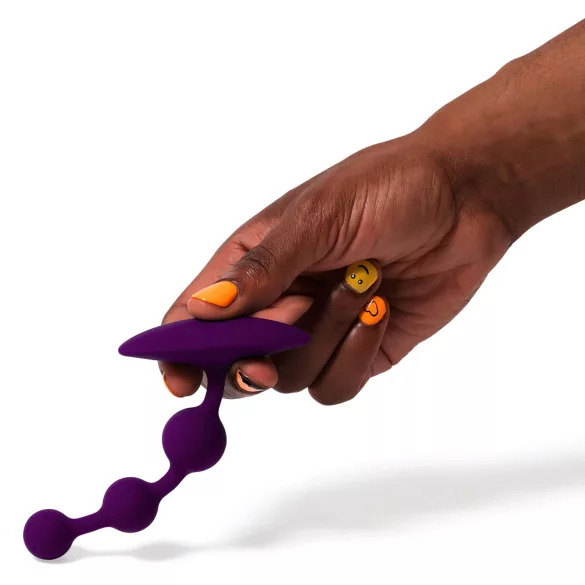 ROMP - analdildo med pärlor - silikon lila