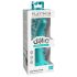 Dillio Curious Five - turkos dildo (15cm) i silikon