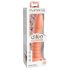 Dillio Wild Thing - Räfflad dildo (19 cm) - orange