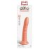 Dillio Wild Thing - Räfflad dildo (19 cm) - orange