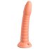 Dillio Wild Thing - Räfflad dildo (19 cm) - orange