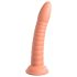 Dillio Wild Thing - Räfflad dildo (19 cm) - orange