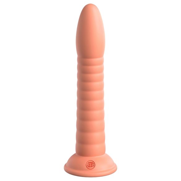 Dillio Wild Thing - Räfflad dildo (19 cm) - orange