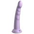 Dillio Slim Seven - sugkoppdildo (20 cm) - lila