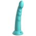 Dillio Slim 20cm - Sugande dildot med sugpropp, turkos