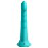 Dillio Slim 20cm - Sugande dildot med sugpropp, turkos