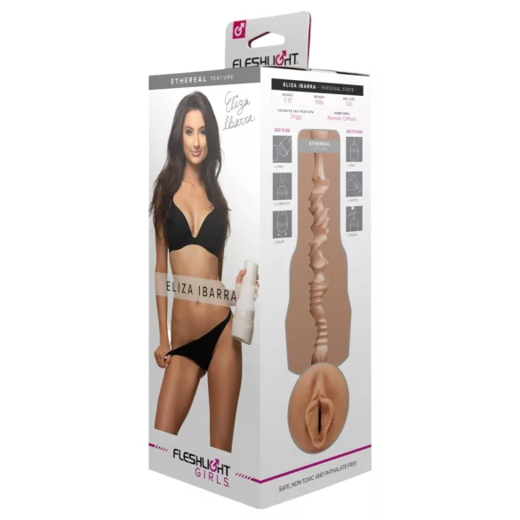 Fleshlight Eliza Ibarra Ethereal - realistisk konstgjord vagina (naturell)