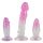 Klart kristallset - Analtränare 3 delar (transparent-rosa)