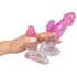 Klart kristallset - Analtränare 3 delar (transparent-rosa)