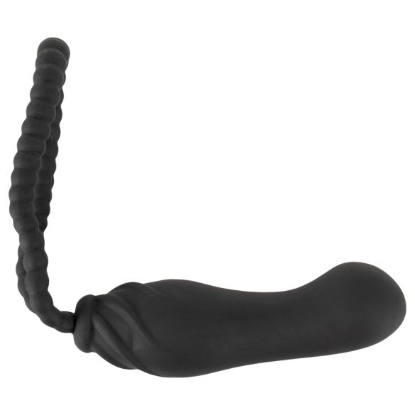 Black Velvets - strap-on dildo - justerbar passform - svart