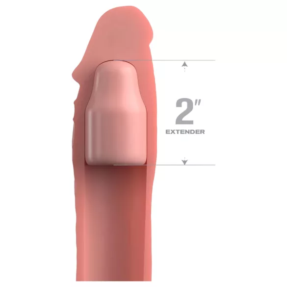 Pipedream - X-TENSION Elite 2 - förlängningshylsa för penis som kan klippas till önskad längd (naturfärg)