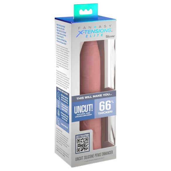 X-TENSION Elite – justerbar öppen penishylsa (naturlig)