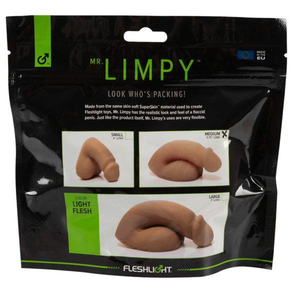 Mr. Limpy - realistisk dildo mellanstor - hudfärgad