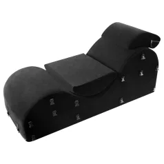   Liberator Black Label Esse - justerbar tantrafåtölj i 3 delar (svart)