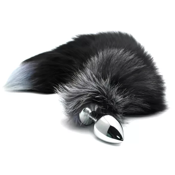 Alive Anal Pleasure - medium analplugg med rävsvans (silver)