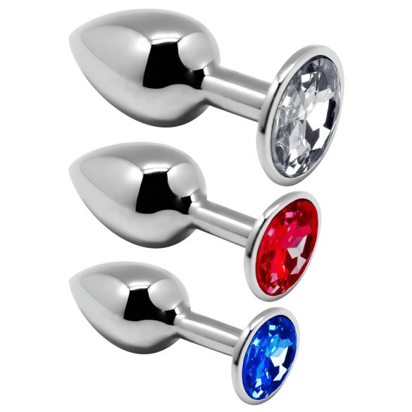 Alive Anal Plug Set - Silver Lust