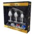 Alive - analplugg set - metall - silver