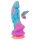 Beasty Cocks - utomjordisk silikon dildo (blå-orange)