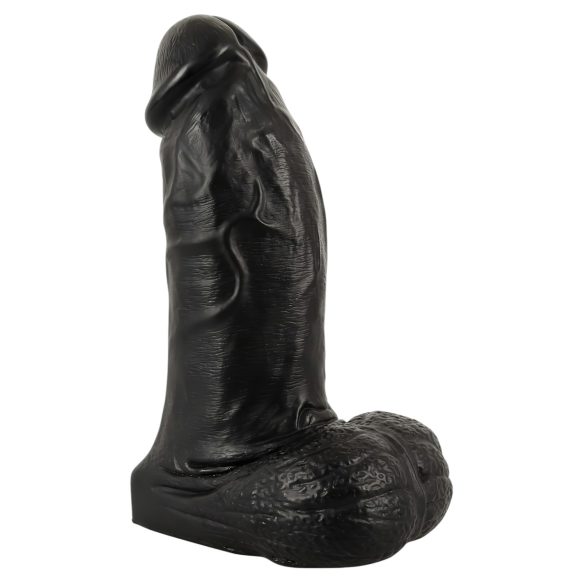 Realistixxx Real Giant - testikeldildo - 22 cm (svart)