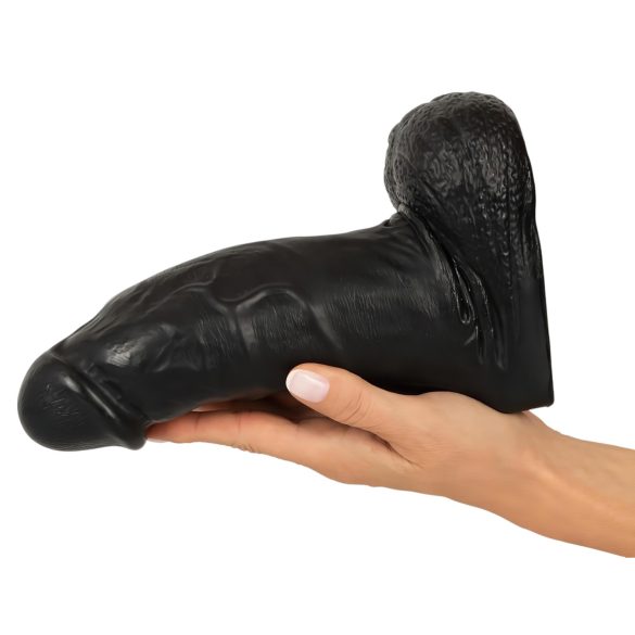 Realistixxx - Dildo med pung - realistisk storlek 22 cm - svart