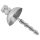 Penisplugg - metalisk urinrörsutvidgare (silver)