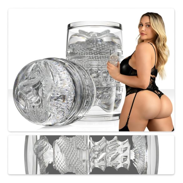 Fleshlight Quickshot Mia Malkova - kompakt masturbator - genomskinlig