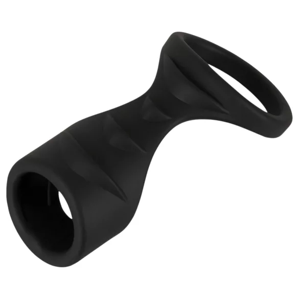 Erecto - penisring 2-i-1 - svart