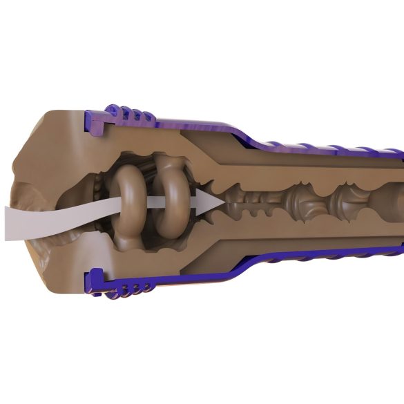 Fleshlight Boost Bang - realistisk vaginamasturbator - brun