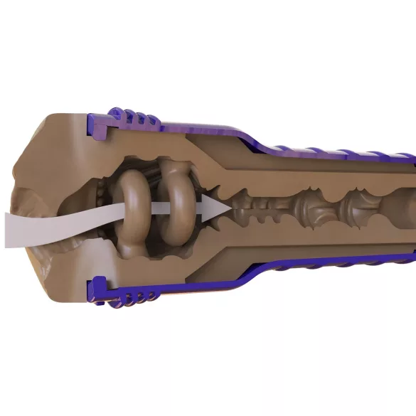Fleshlight Boost Bang - realistisk vaginamasturbator - brun