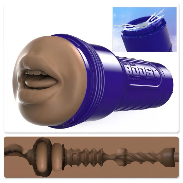 Fleshlight Boost Blow - Livfull munmasturbator (brun)