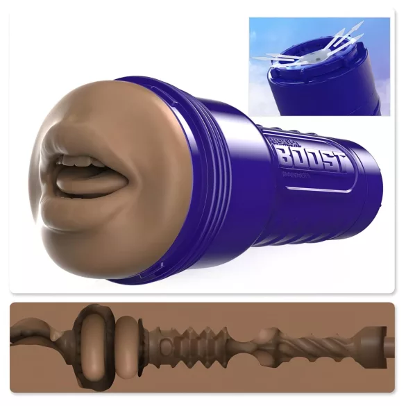Fleshlight - Masturbator mun realistisk brun