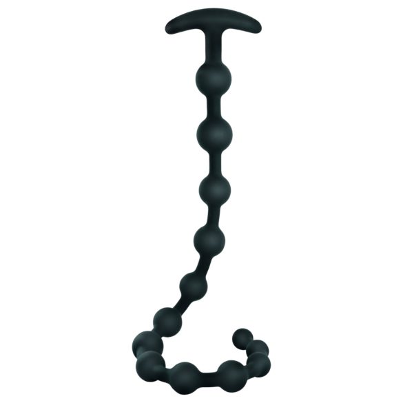 Black Velvet - pärlstav analdildo (svart)