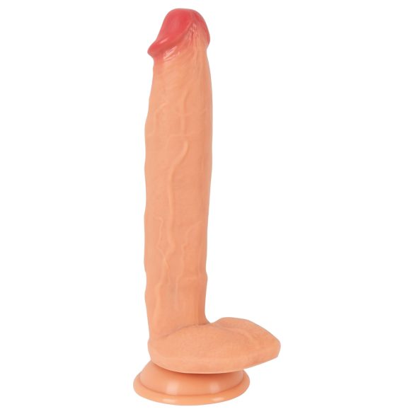 Realistixxx Real Giant - extra stor dildo med pung (naturlig)