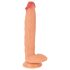 Realistixxx Real Giant - extra stor dildo med pung (naturlig)