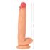 Realistixxx Real Giant - extra stor dildo med pung (naturlig)