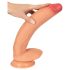 Realistixxx Real Giant - extra stor dildo med pung (naturlig)