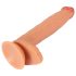 Realistixxx Real Giant - extra stor dildo med pung (naturlig)