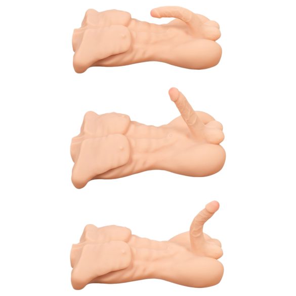 Realistixxx - manstorso - realistisk onanidocka - hudfärgad