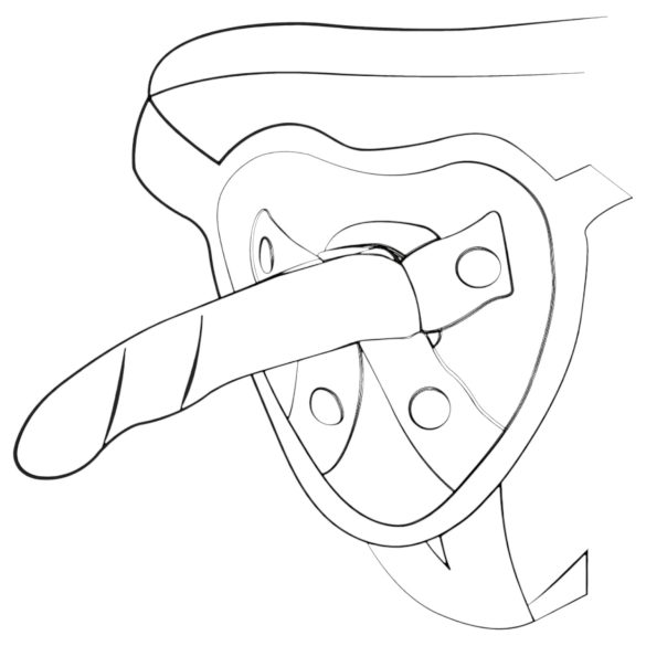 ROMP Piccolo - dildo silikon flexibel - blå lila