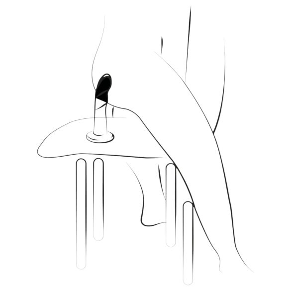 ROMP Piccolo - dildo silikon flexibel - blå lila