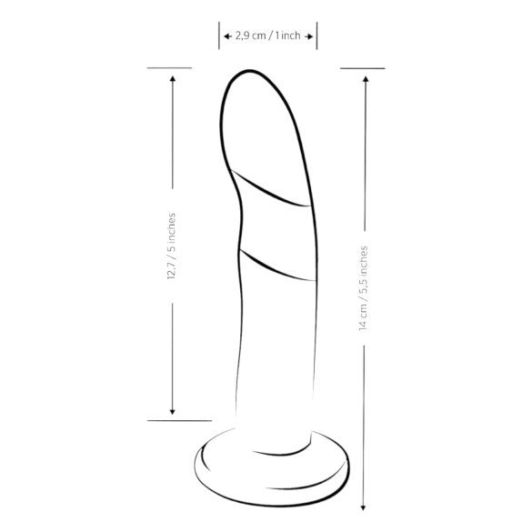 ROMP Piccolo - dildo silikon flexibel - blå lila