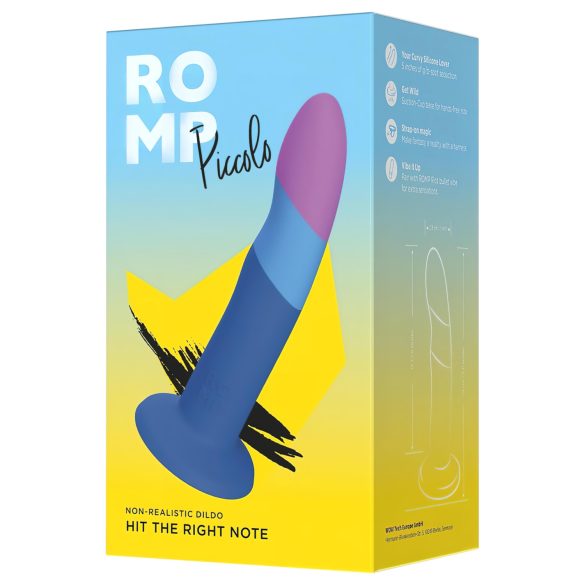 ROMP Piccolo - dildo silikon flexibel - blå lila