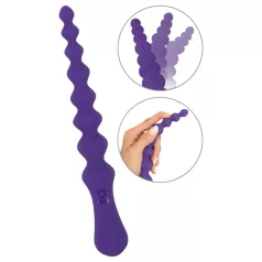 You2Toys - analdildo med kulor - flexibel silikon - lila