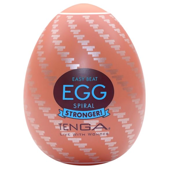 TENGA Egg Spiral Stronger - onanitägg - engångsbruk - vit