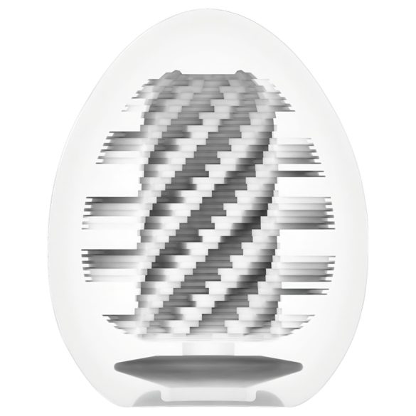 TENGA Egg Spiral Stronger - onanitägg - engångsbruk - vit