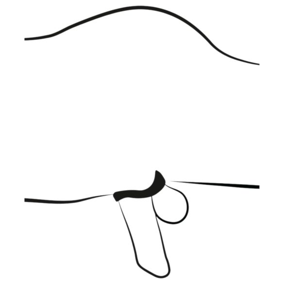 You2Toys - peniskorg med penisplugg - svart