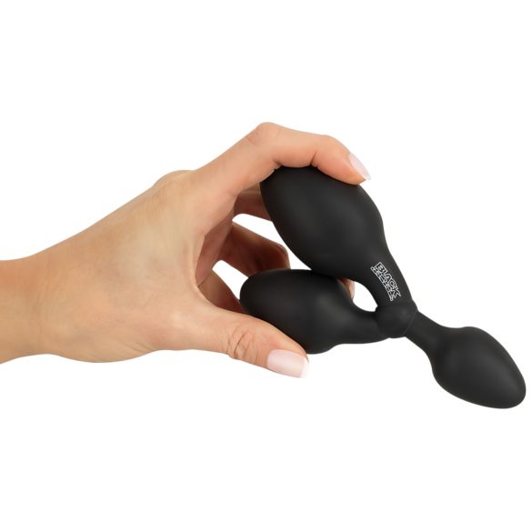 Black Velvets - trippel analplugg - svart