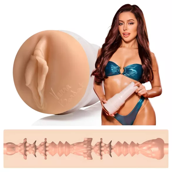 Fleshlight Vanna Bardot - realistisk vaginaficka - hudfärg