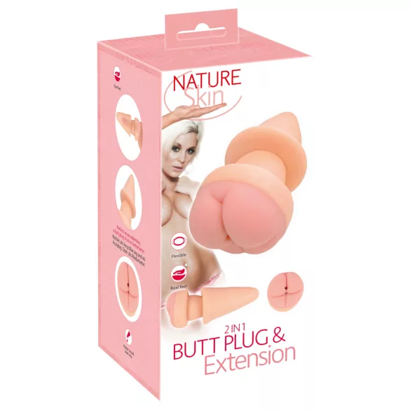 Nature Skin - analplug och penishylsa - naturfärg