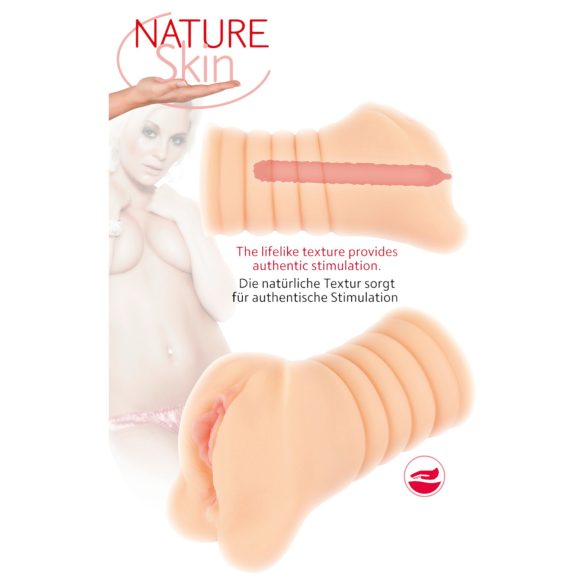 Nature Skin - realistisk vaginamasturbator - naturfärg